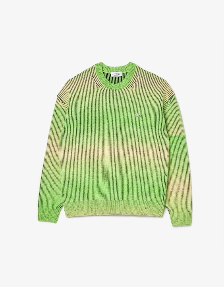 Ombre Crew Neck Relaxed Fit Sweatshirt