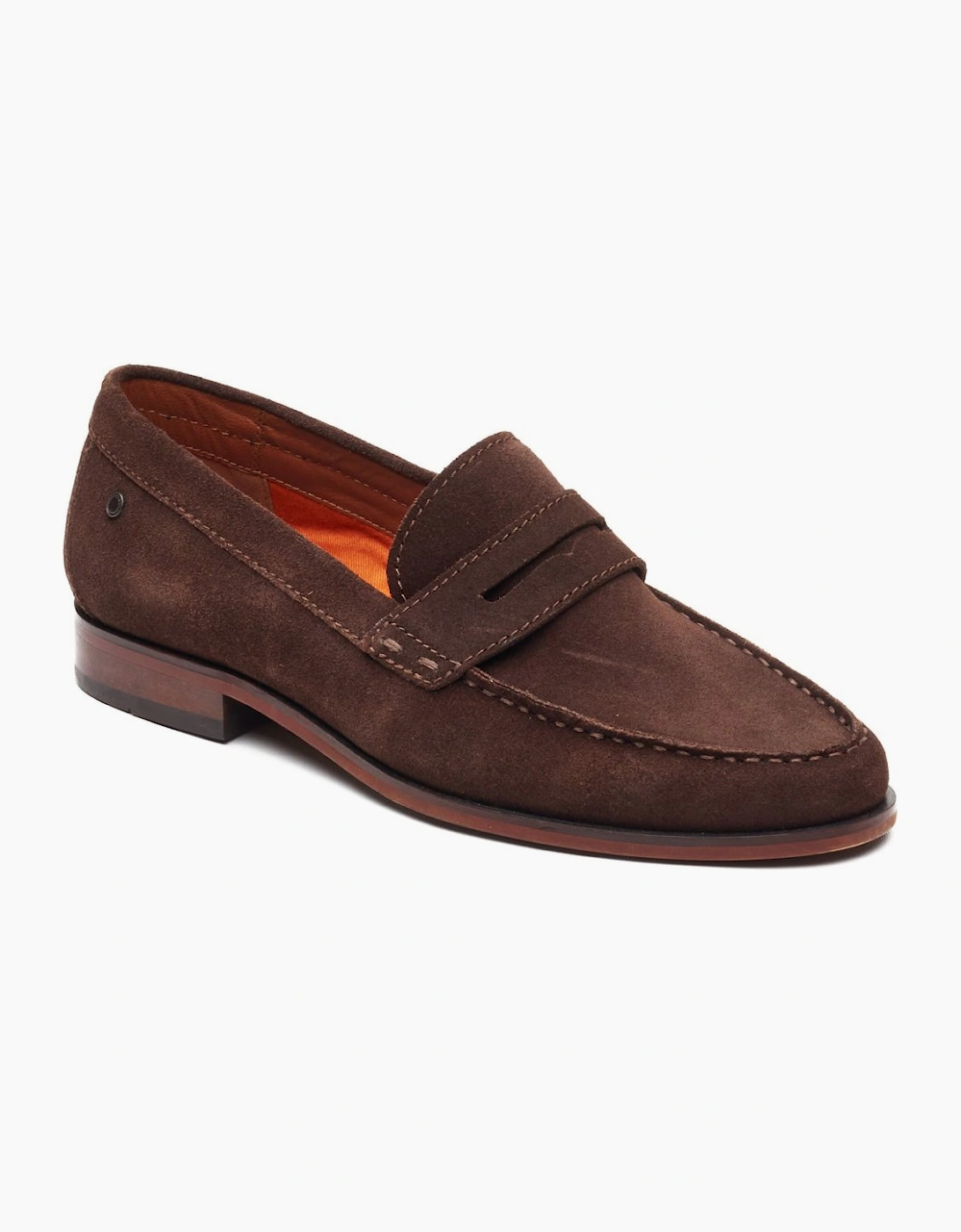 Slate Mens Penny Loafers, 6 of 5