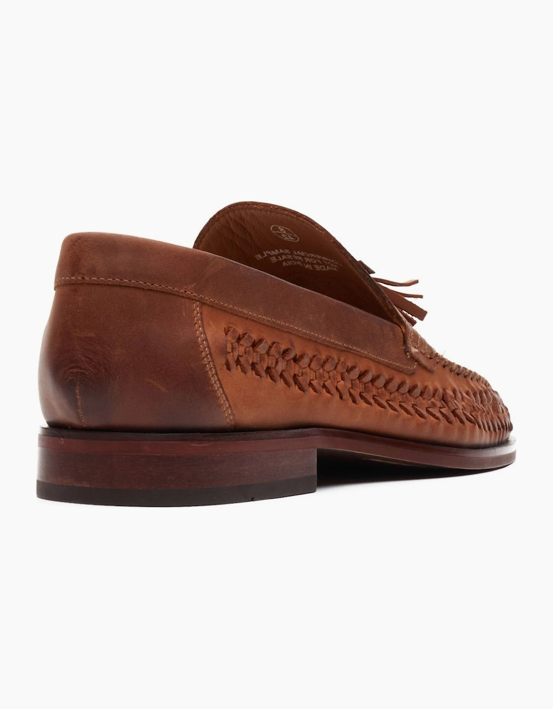 Bracken Leather Weave Mens Loafers