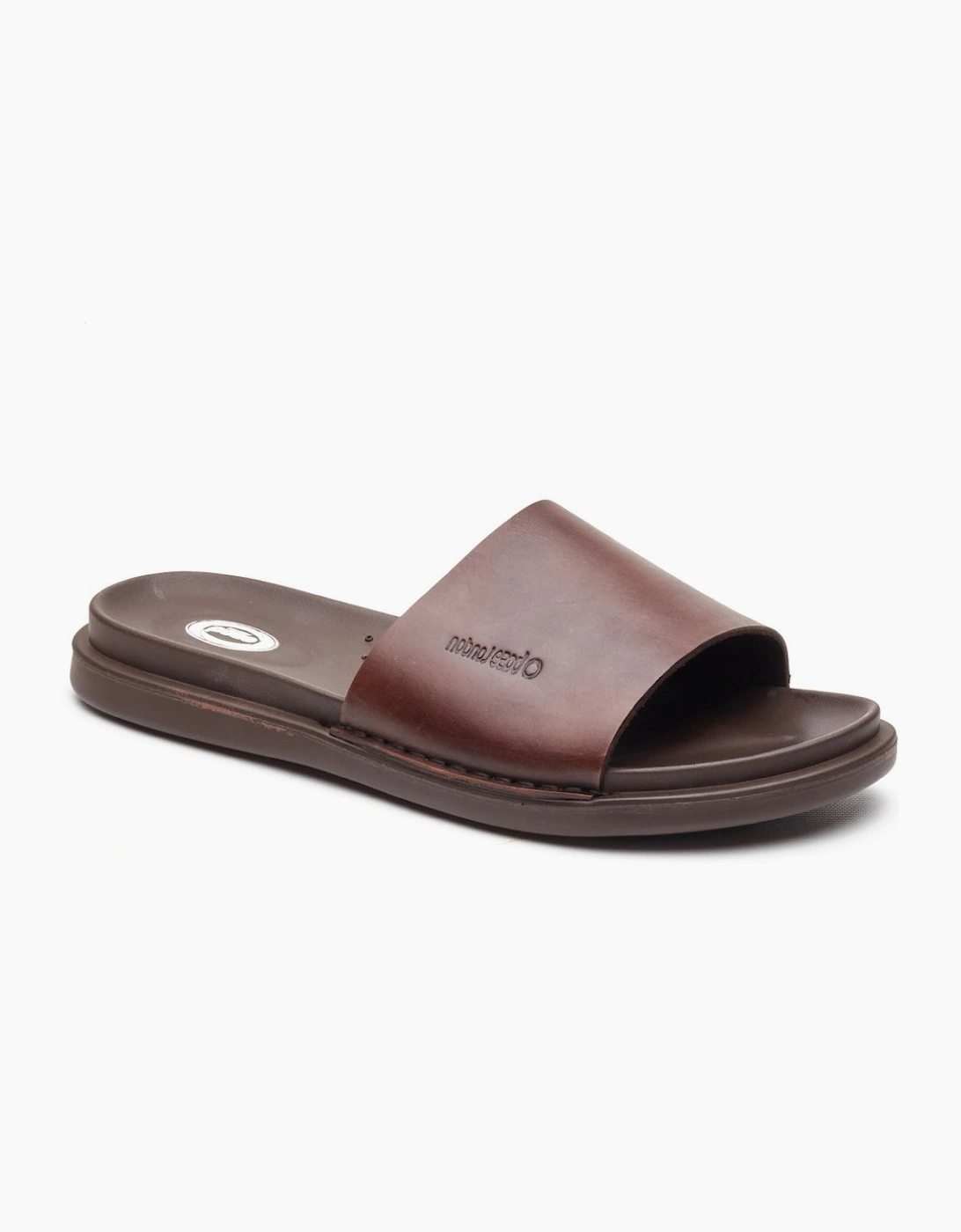 Base Men's Brown Albany Slide Sandals - Size 12