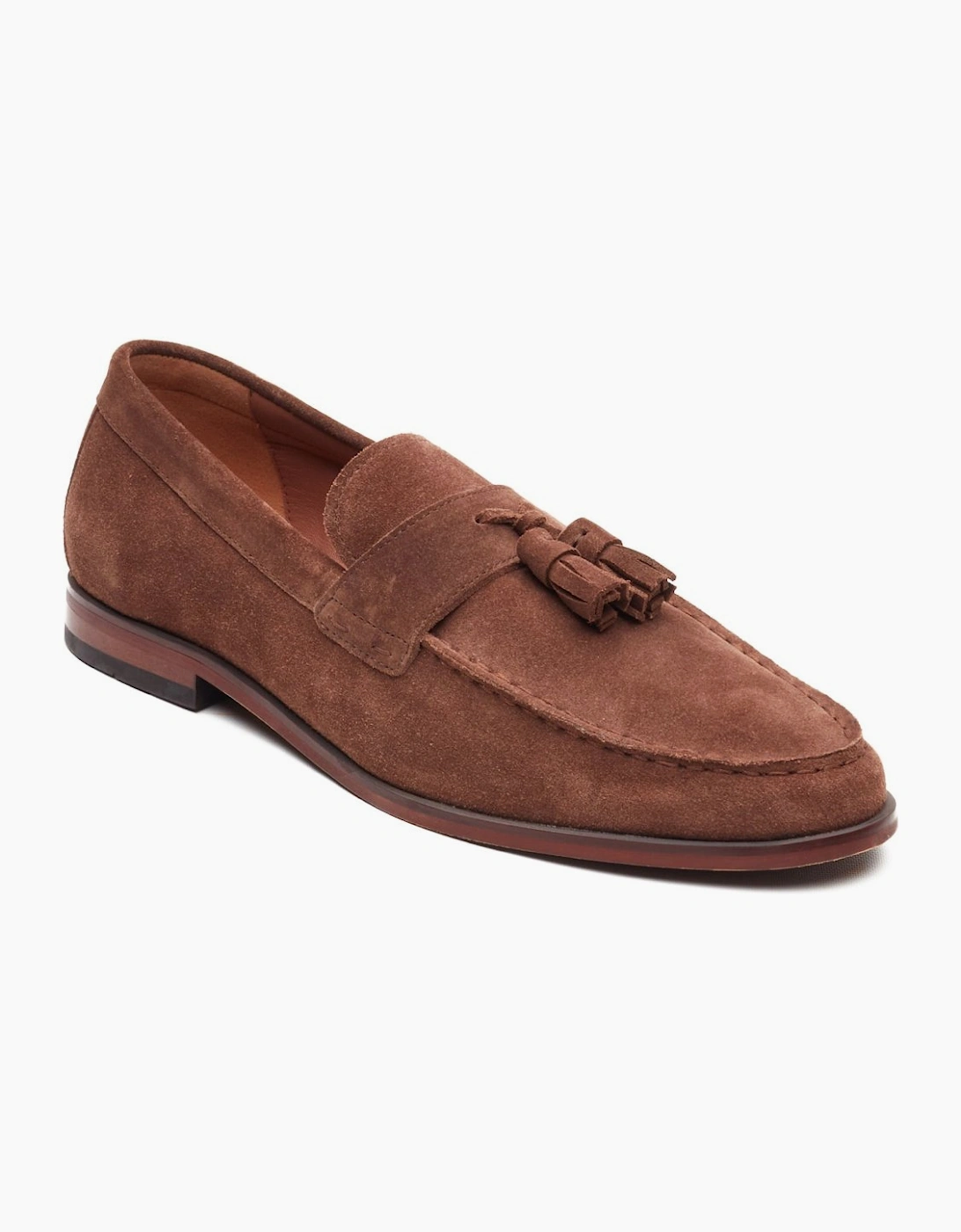 Flint Mens Tassle Loafers, 6 of 5