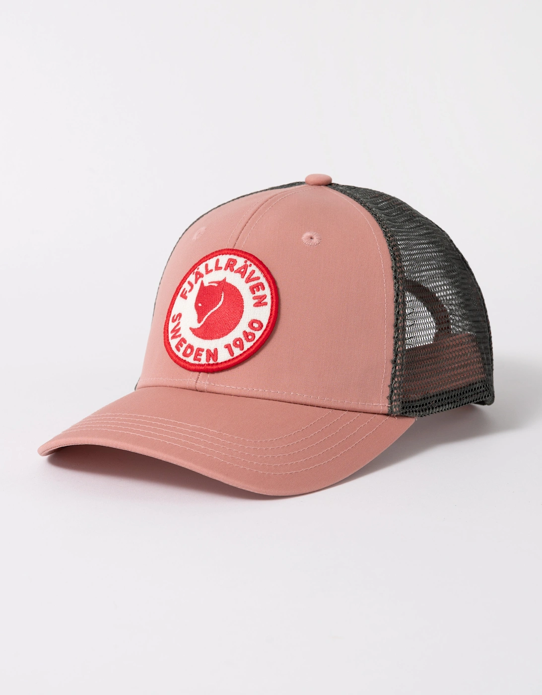 Fjallraven Women's Red 1960 Logo Unisex Langtradarkeps - Dusty Rose 300 - Size: L/Xl
