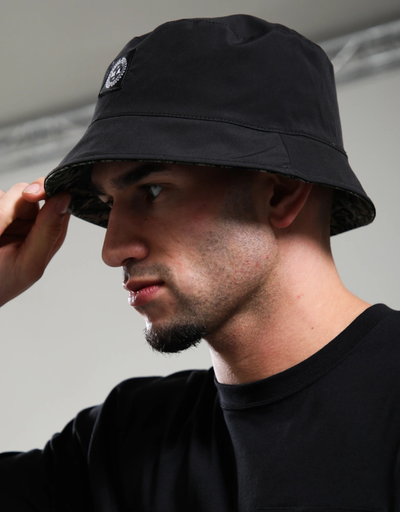 Adored Bucket Hat - Black / Camo Reversible