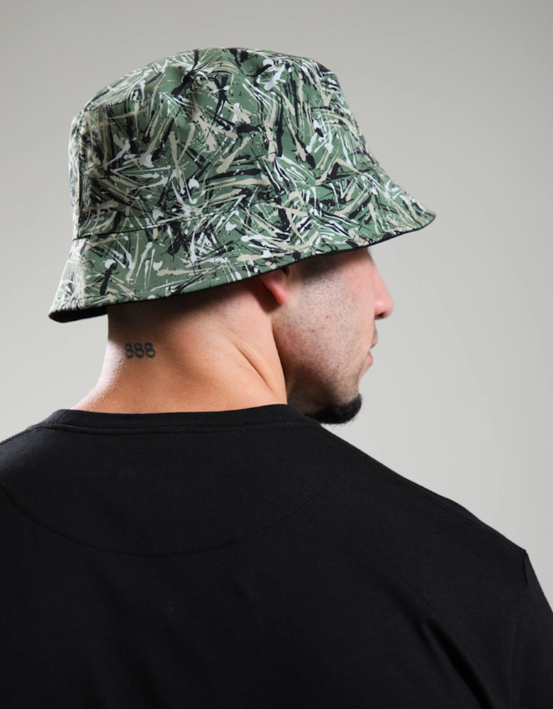 Adored Bucket Hat - Black / Camo Reversible