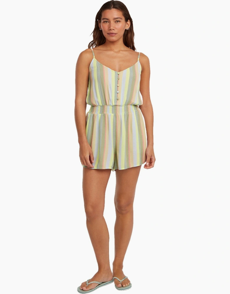 O'Neill Womens Thin Strap Buttoned Romper