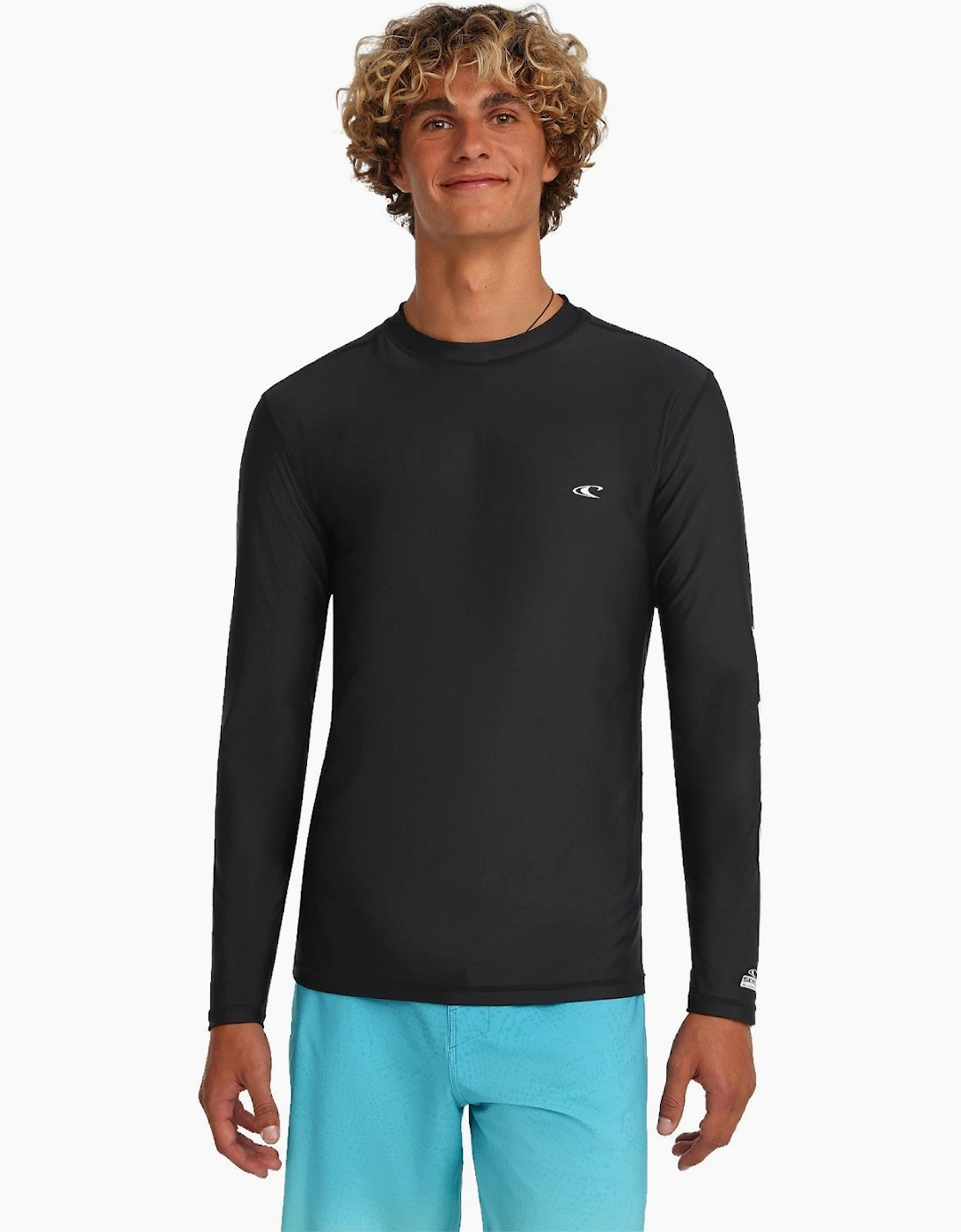 Men's O'Neill Mens Skins Long Sleeve Rash Vest - Black - Size, 40