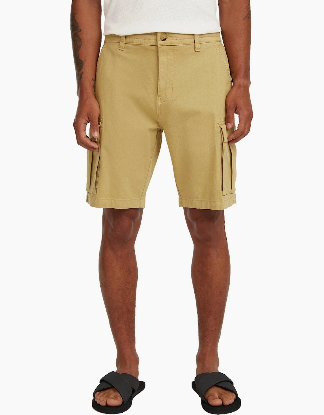 O'neill Men's Tan Essentials Cargo Shorts - Size 32/34