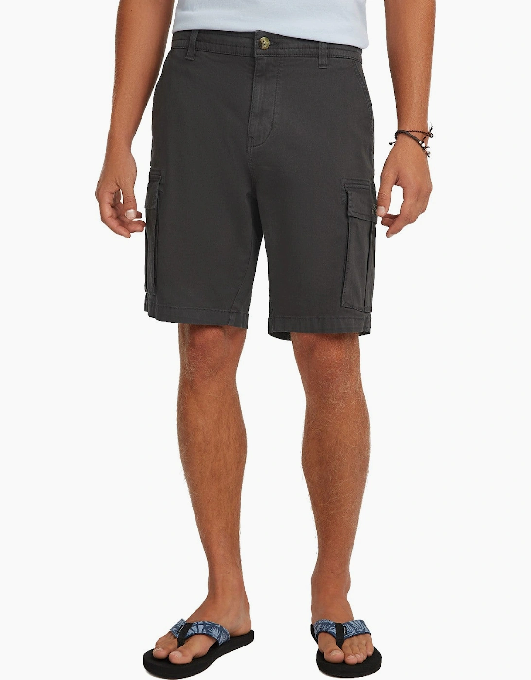 O'neill Men's Black Essentials Cargo Shorts - Size 38/32