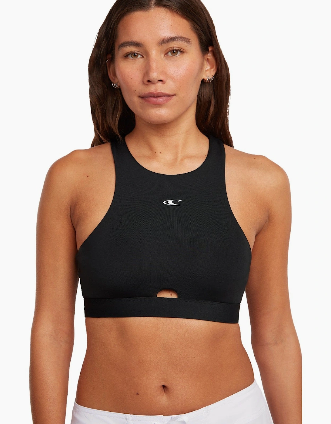 O'Neill Womens Surf Top Sports Bra Short Sleeve Rash Vest