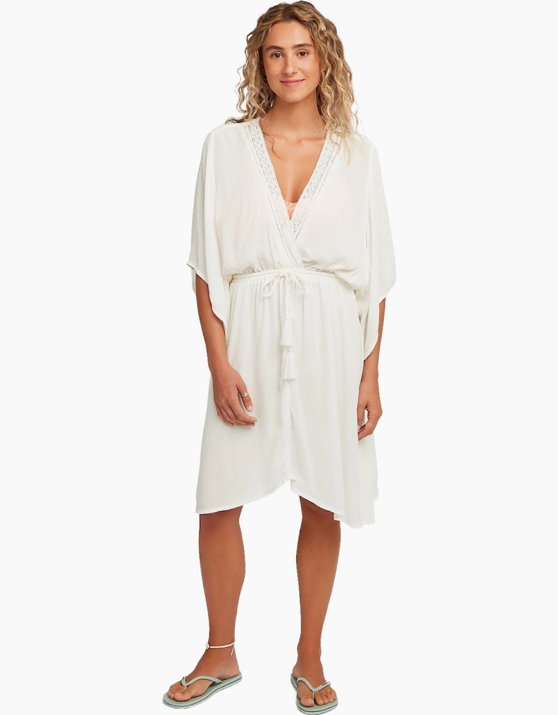 O'Neill Women's O'Neill Womens Essentials Tokeena Cover Up Dress - White
