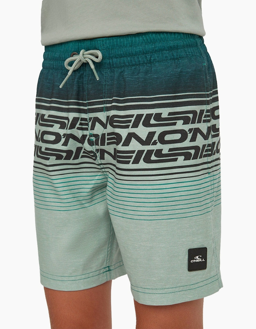 O'Neill Kids Logo Stripe Swim Shorts, 2 of 1