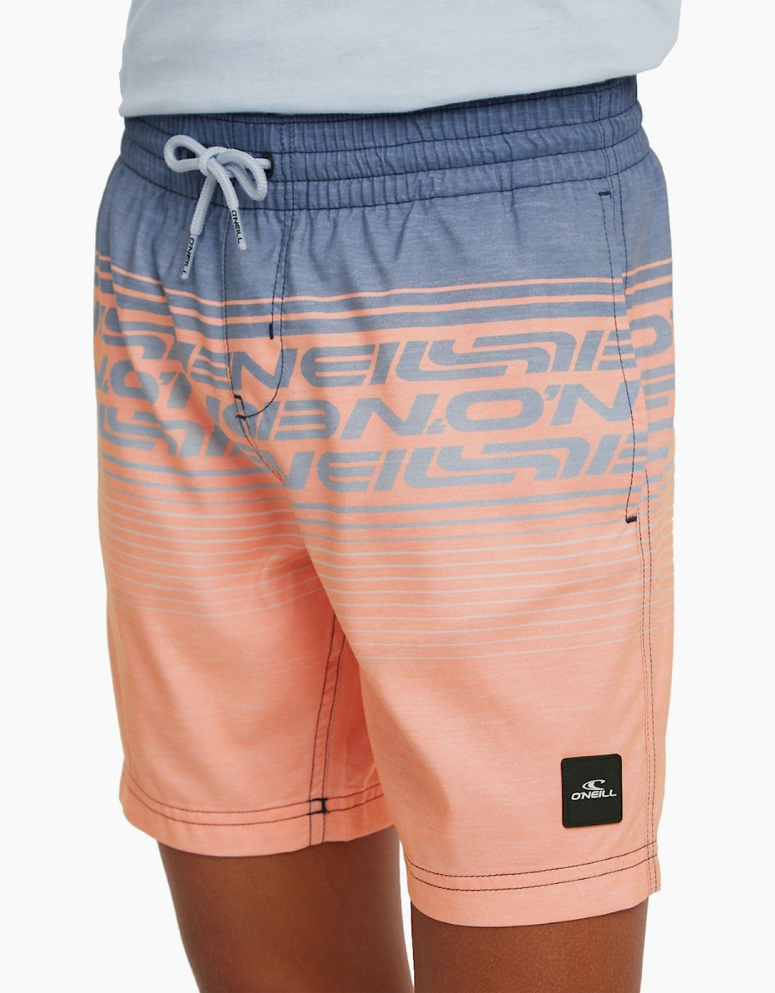 O'Neill Kids Logo Stripe Swim Shorts, 2 of 1