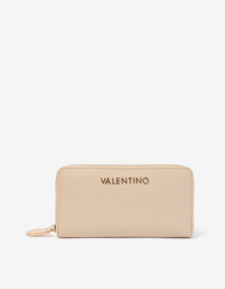 Divina Sa Zip Around Wallet in Ivory (19.5cm)