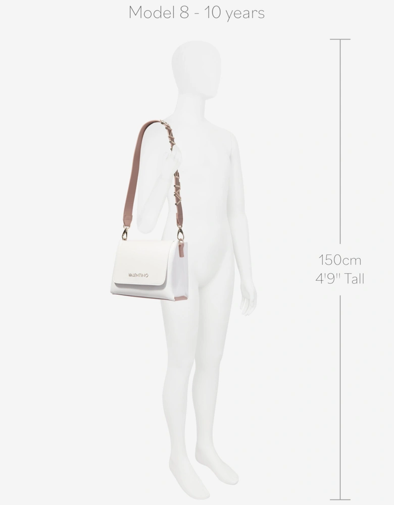 Alexia Satchel in White (21.5cm)