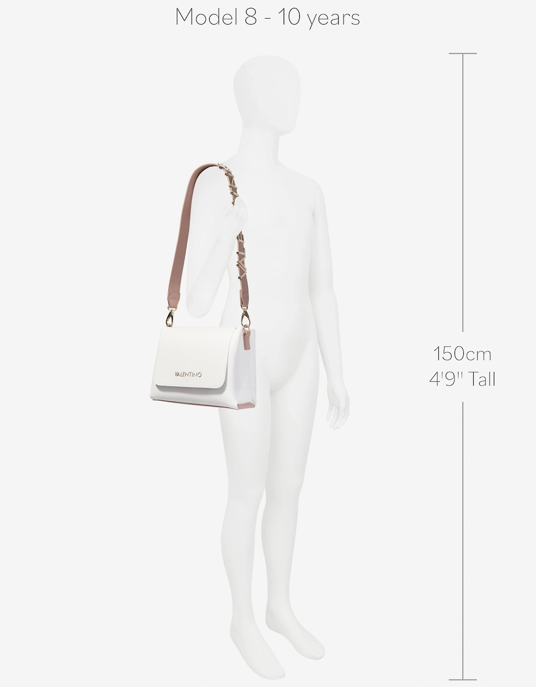 Alexia Satchel in White (21.5cm)