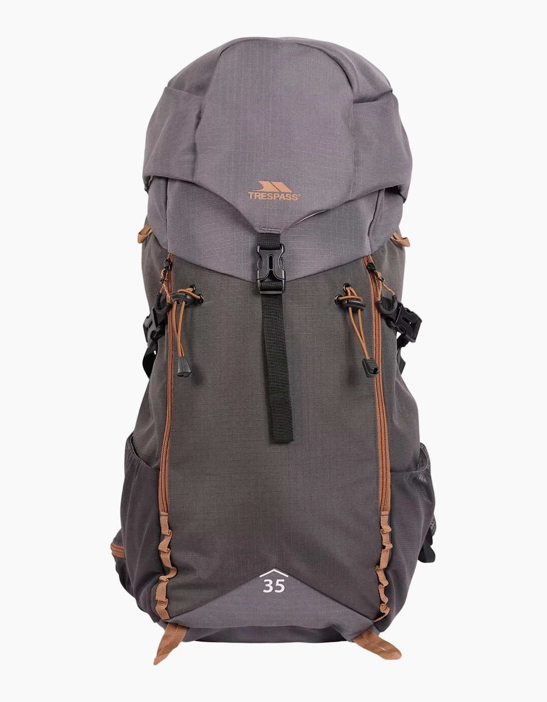Trespass Unisex Grey Pass 35L Hiking Backpack - Size: One Size