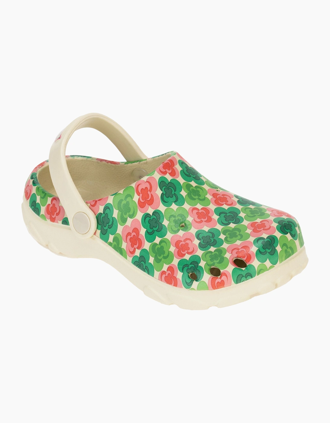 Regatta Unisex Green Childrens/ Orla Kiely Flower Clogs - Size 4 UK Kids
