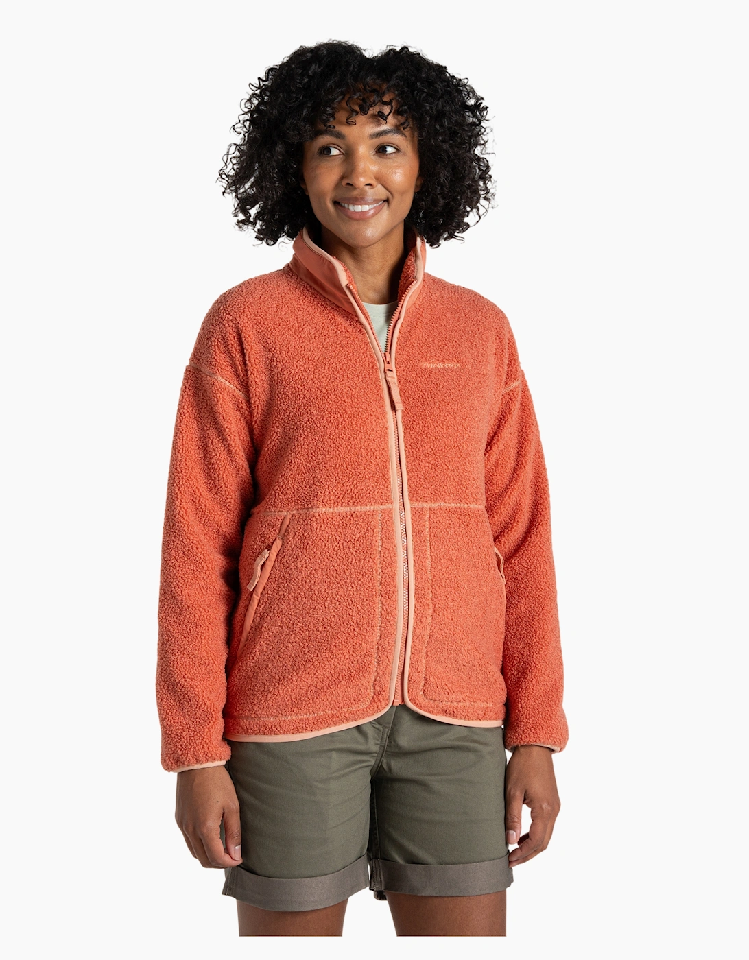 Craghoppers Women's Orange / National Trust Avens Full Zip Fleece Jacket - Size: 10