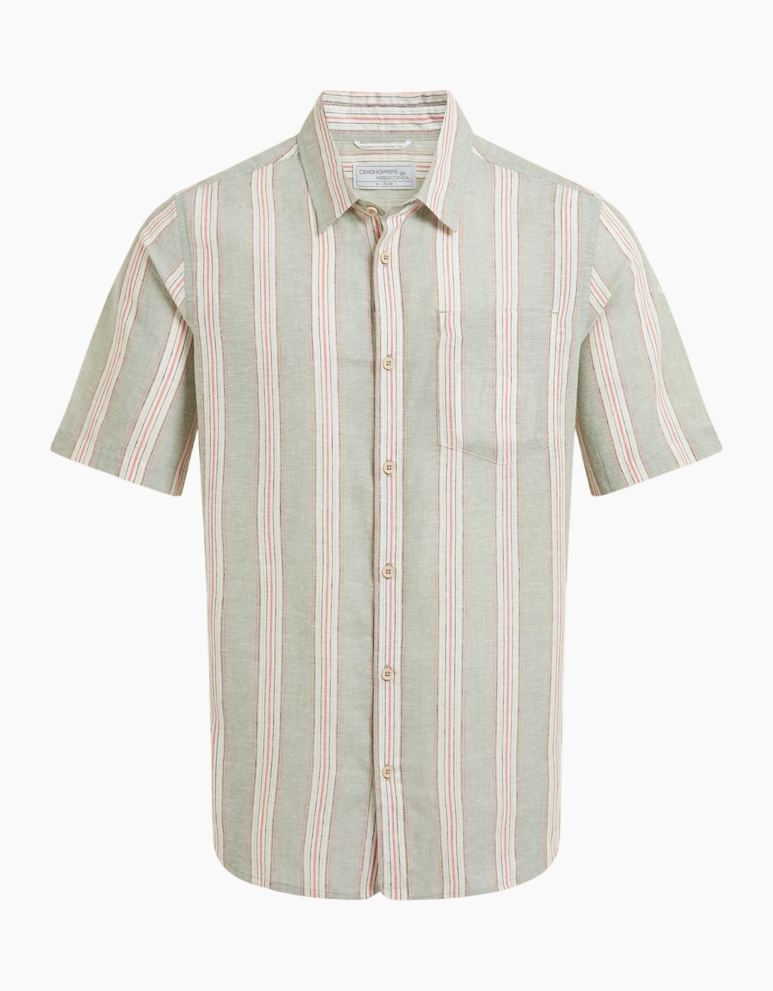 Craghoppers Mens Argino Stripe Short-Sleeved Shirt, 6 of 5