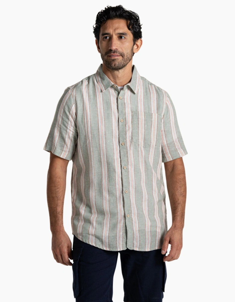 Craghoppers Mens Argino Stripe Short-Sleeved Shirt