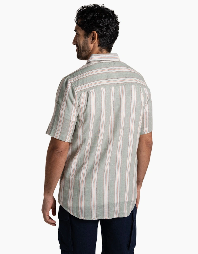 Craghoppers Mens Argino Stripe Short-Sleeved Shirt