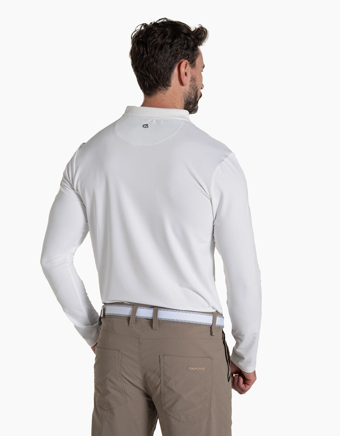 Craghoppers Mens Bramshaw Golf Nosilife Long-Sleeved Polo Shirt