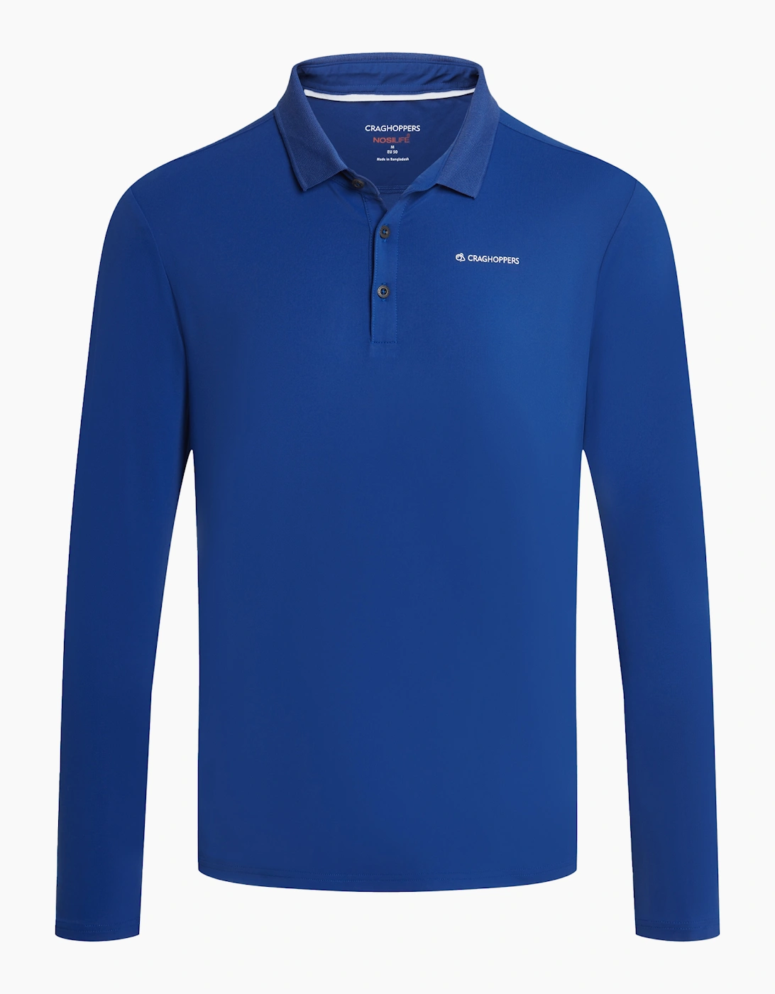 Craghoppers Mens Bramshaw Golf Nosilife Long-Sleeved Polo Shirt