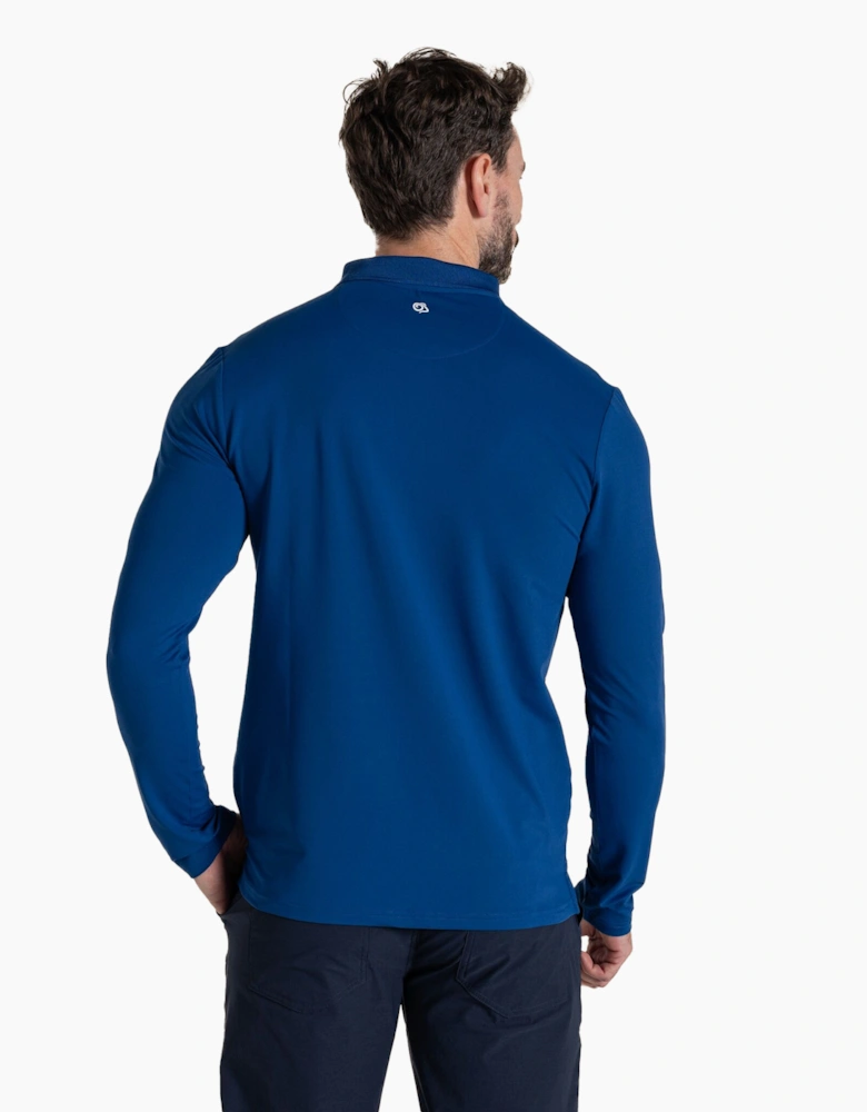Craghoppers Mens Bramshaw Golf Nosilife Long-Sleeved Polo Shirt