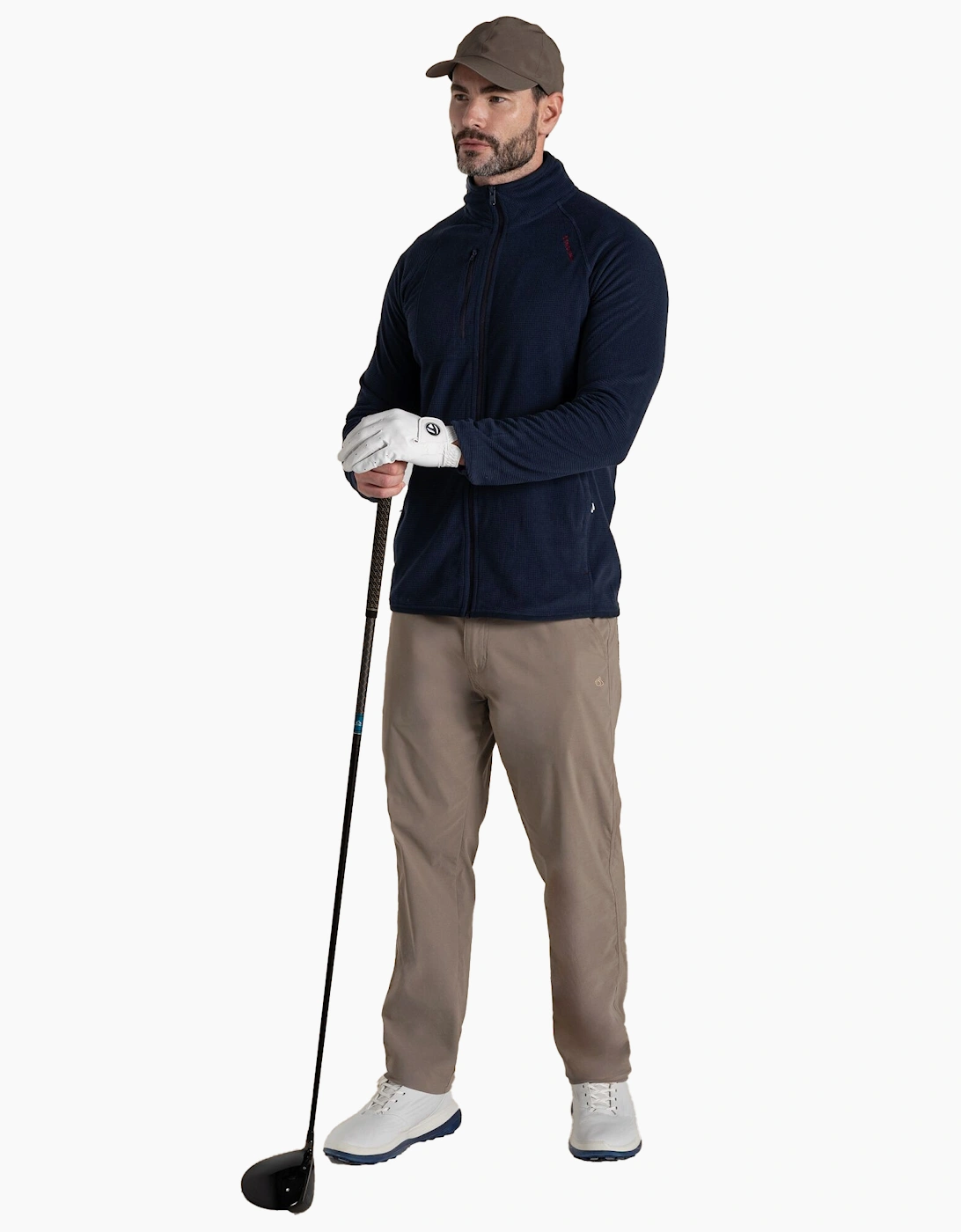 Craghoppers Mens Bromsgrove Nosilife Full Zip Golf Fleece Jacket