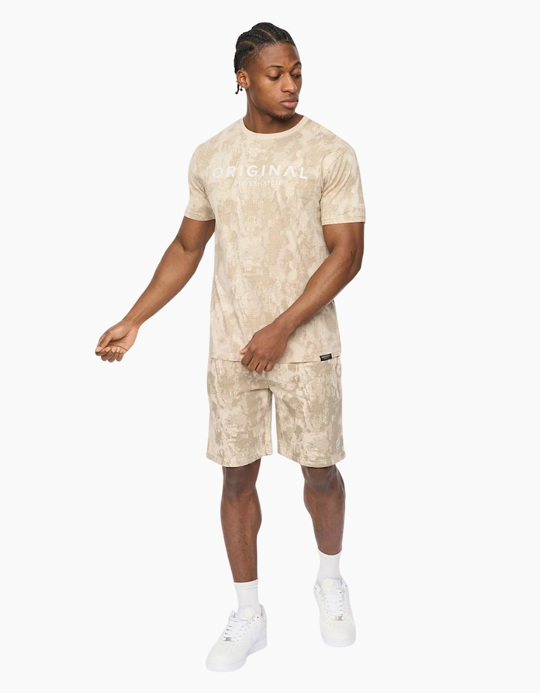 Crosshatch Mens Bardon Camo T-Shirt