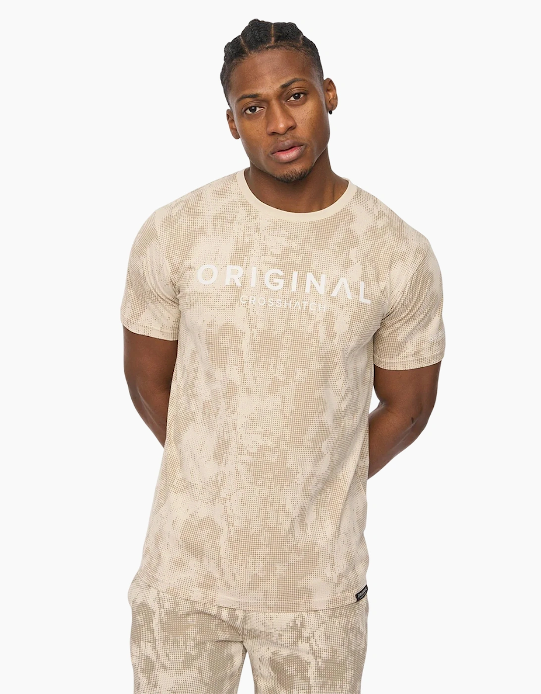 Crosshatch Mens Bardon Camo T-Shirt