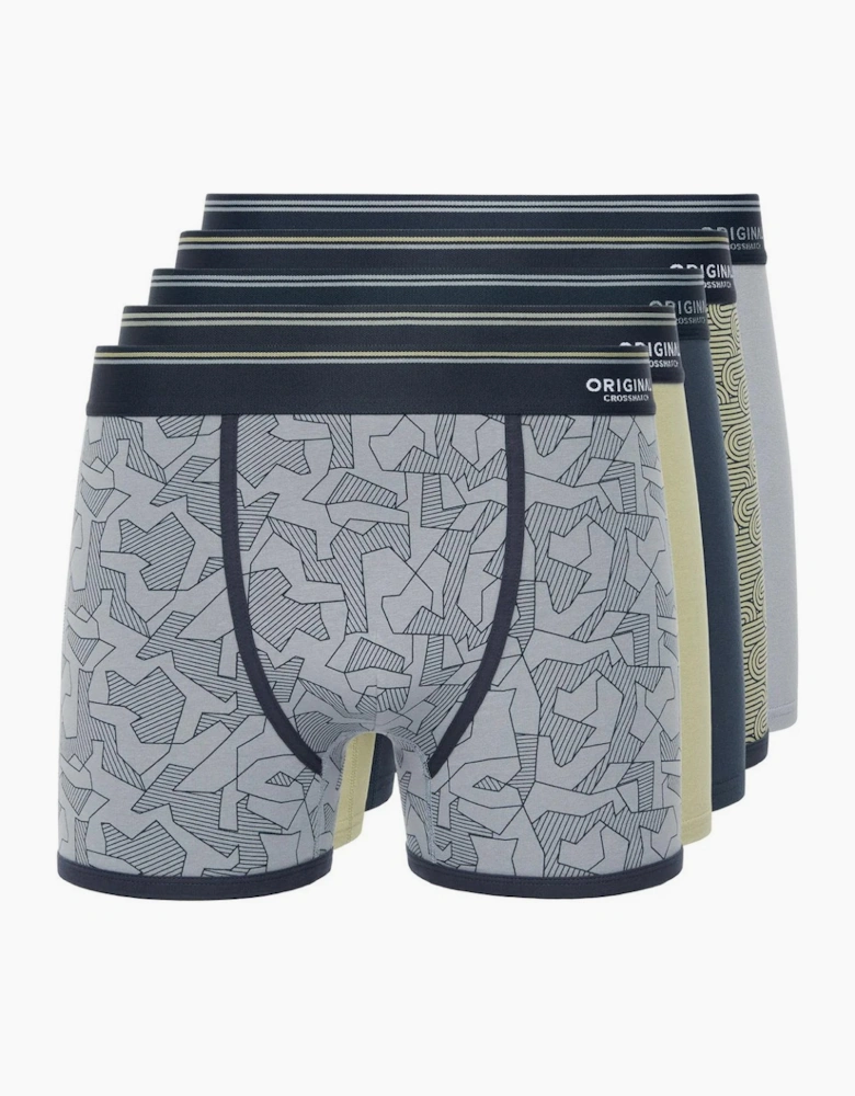 Crosshatch Mens Spherigon Boxer Shorts (Pack of 5)