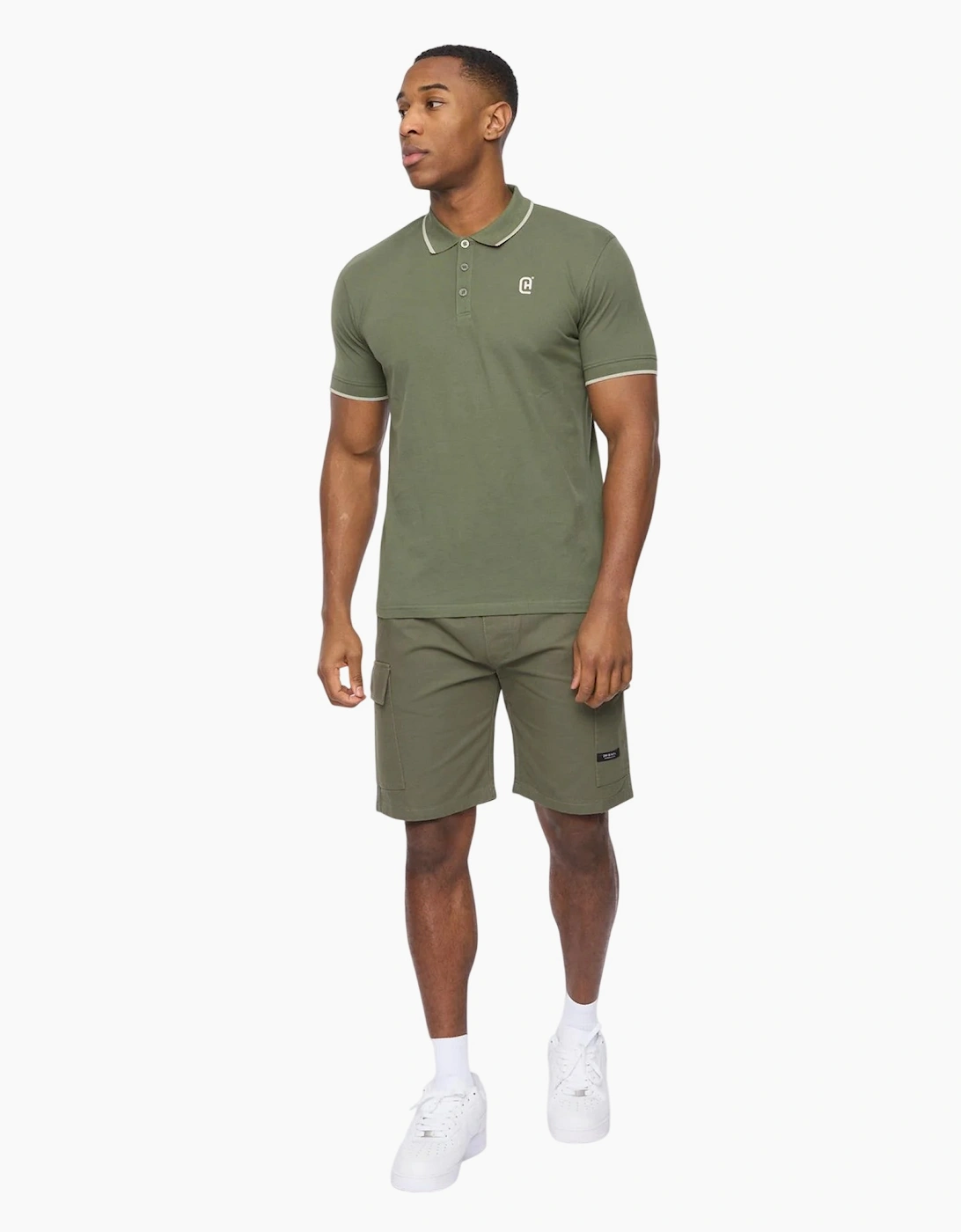 Crosshatch Mens Utilate Elasticated Waist Cargo Shorts
