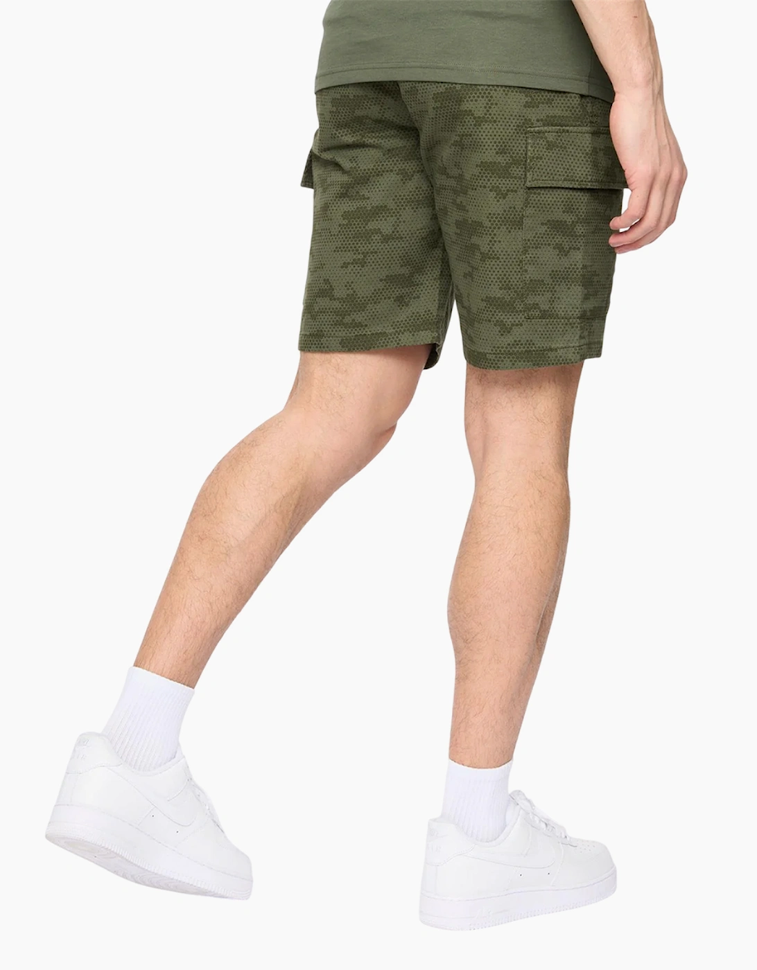 Crosshatch Mens Janscore Elasticated Waist Cargo Shorts