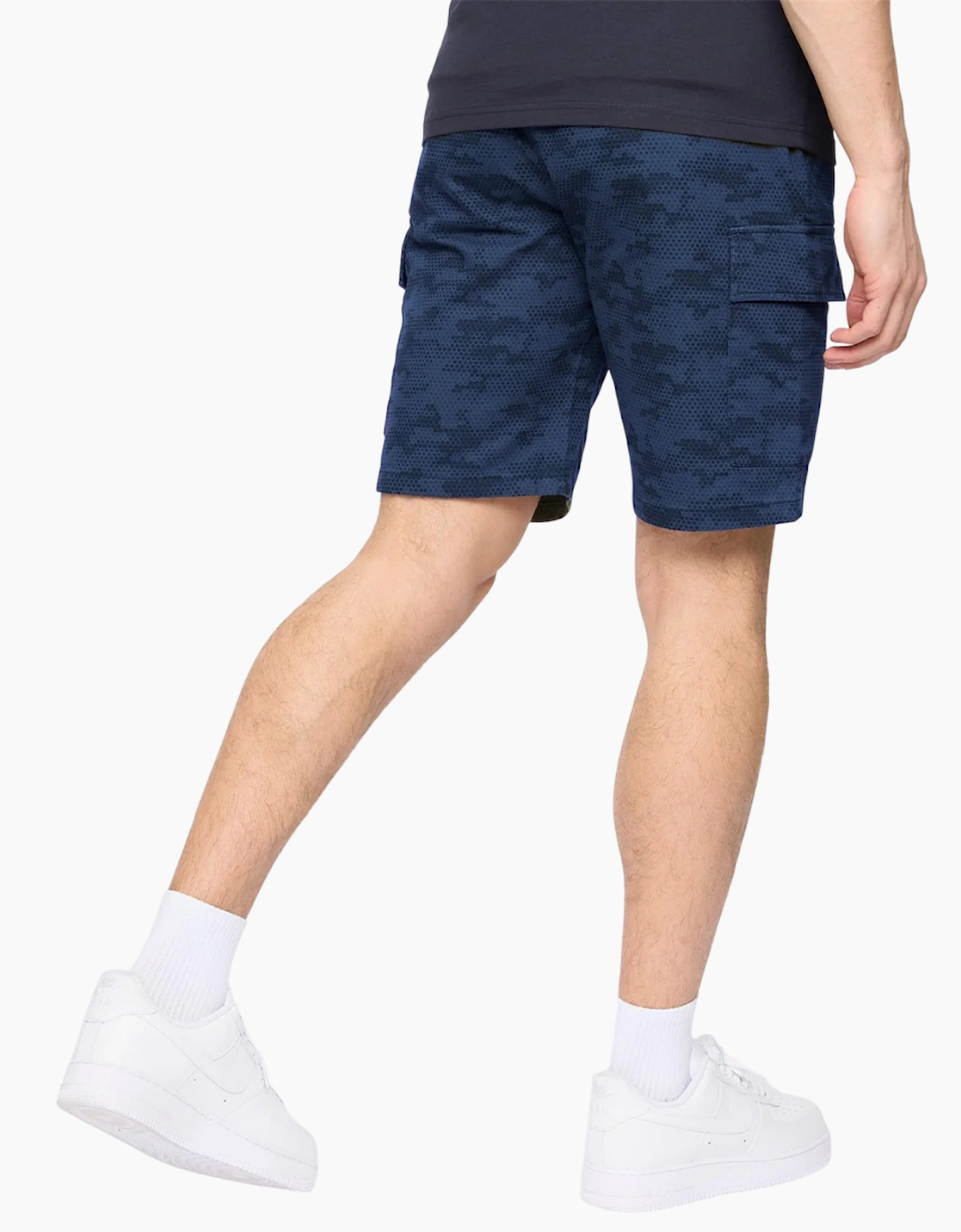 Crosshatch Mens Janscore Elasticated Waist Cargo Shorts