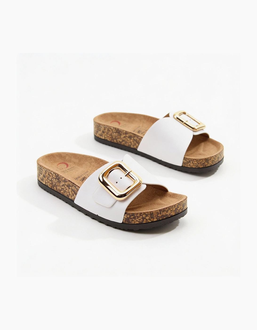 Heavenly Feet IGGY Womens Mules Sandals White