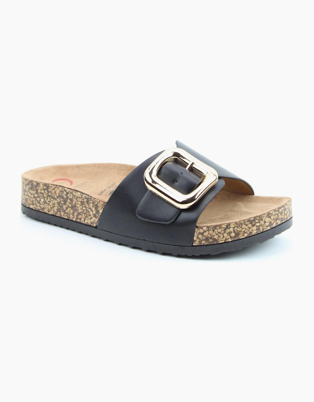 Heavenly Feet IGGY Womens Mules Sandals Black, 3 of 2