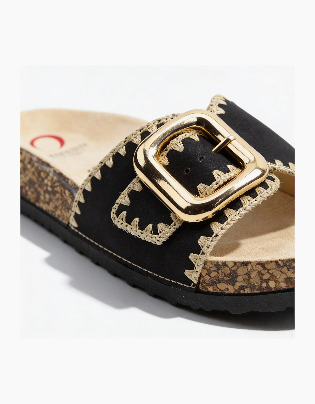 Heavenly Feet REED Womens Mules Sandals Black