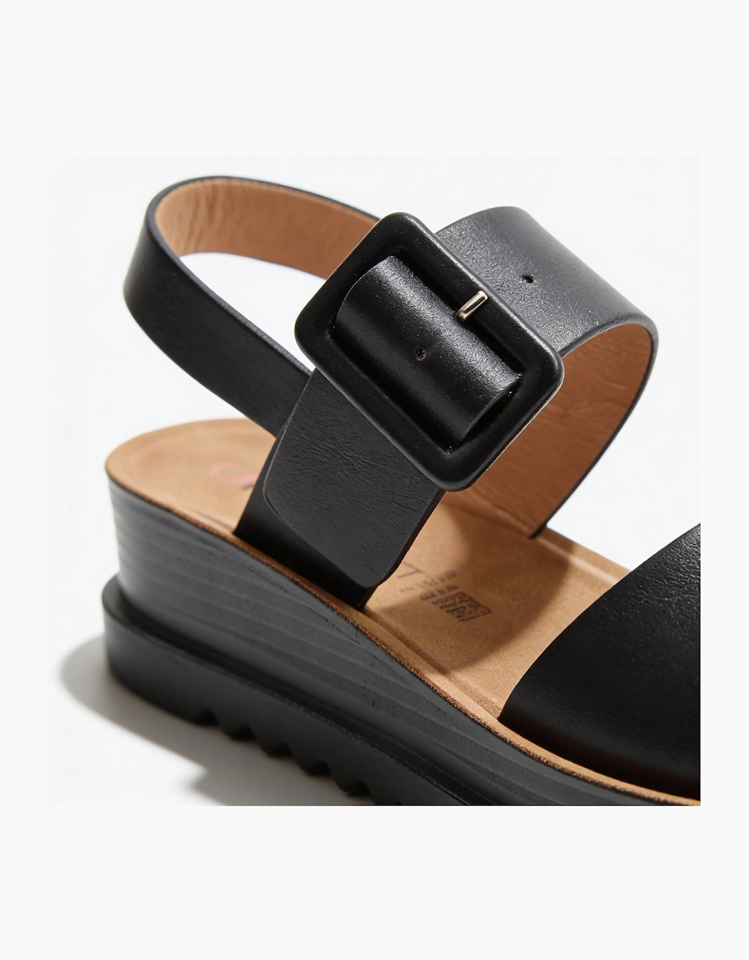 Heavenly Feet PISTACHIO Womens Ankle Strap Sandals Black