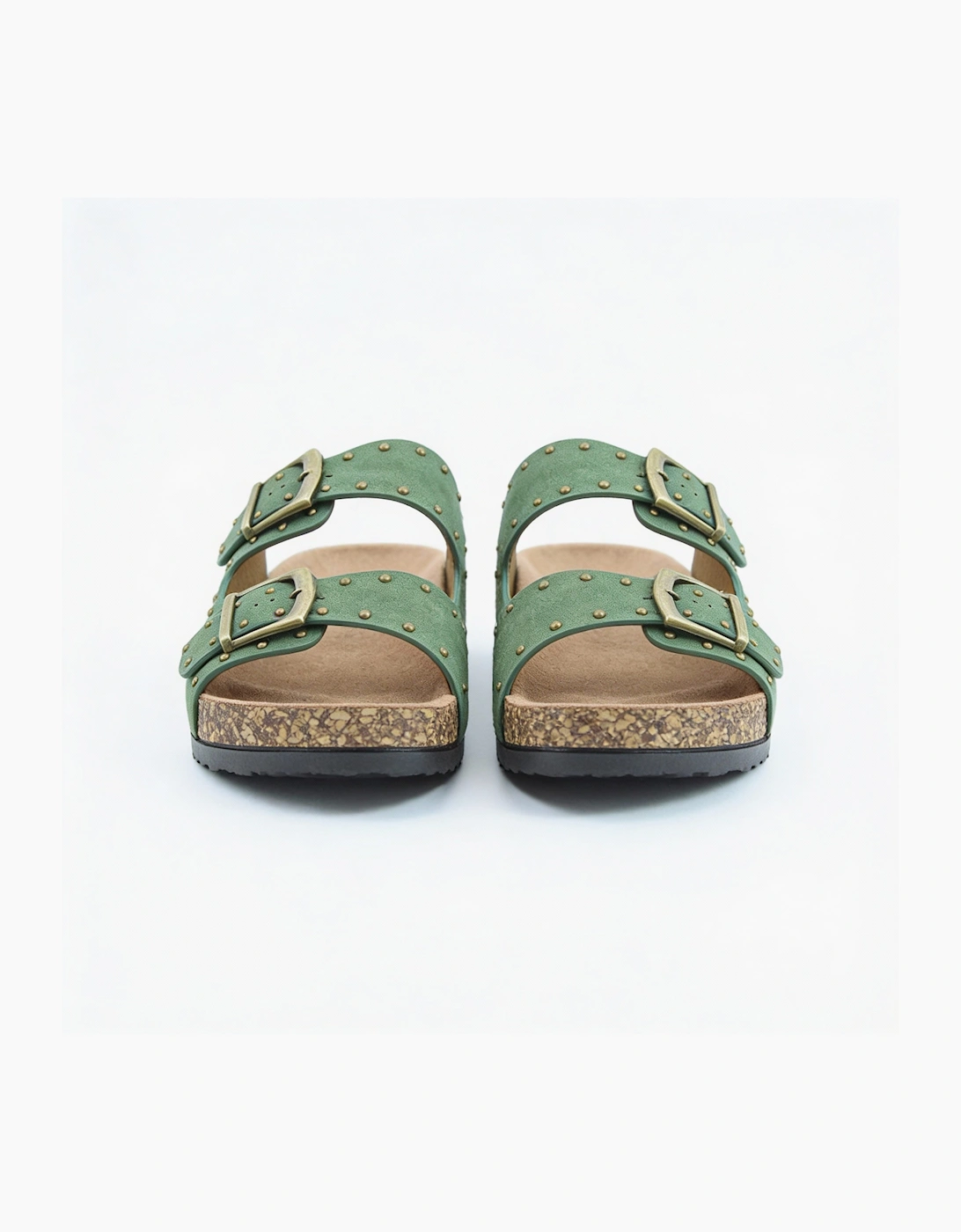 Heavenly Feet POLLY Womens Mules Sandals Forest