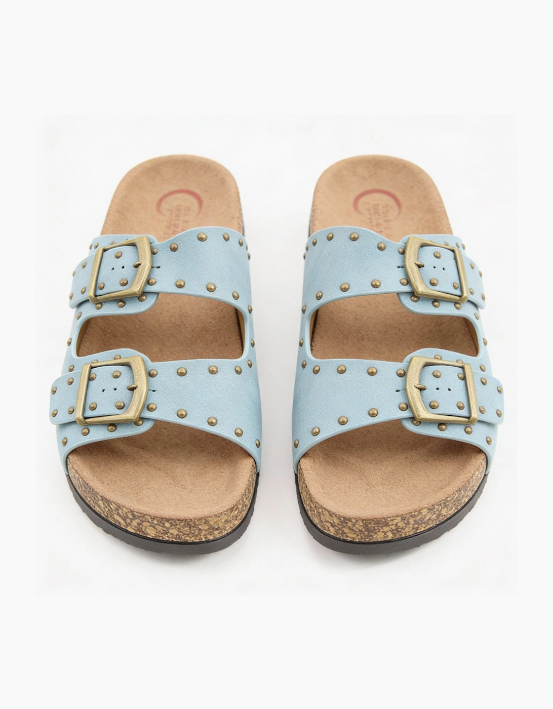 Heavenly Feet POLLY Womens Mules Sandals Blue