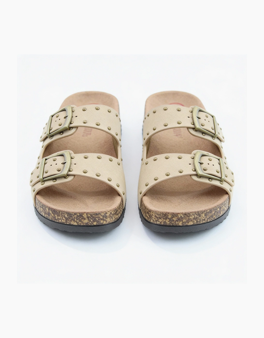 Heavenly Feet POLLY Womens Mules Sandals Beige