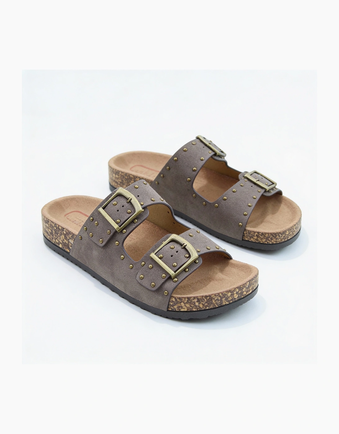 Heavenly Feet POLLY Womens Mules Sandals Bark