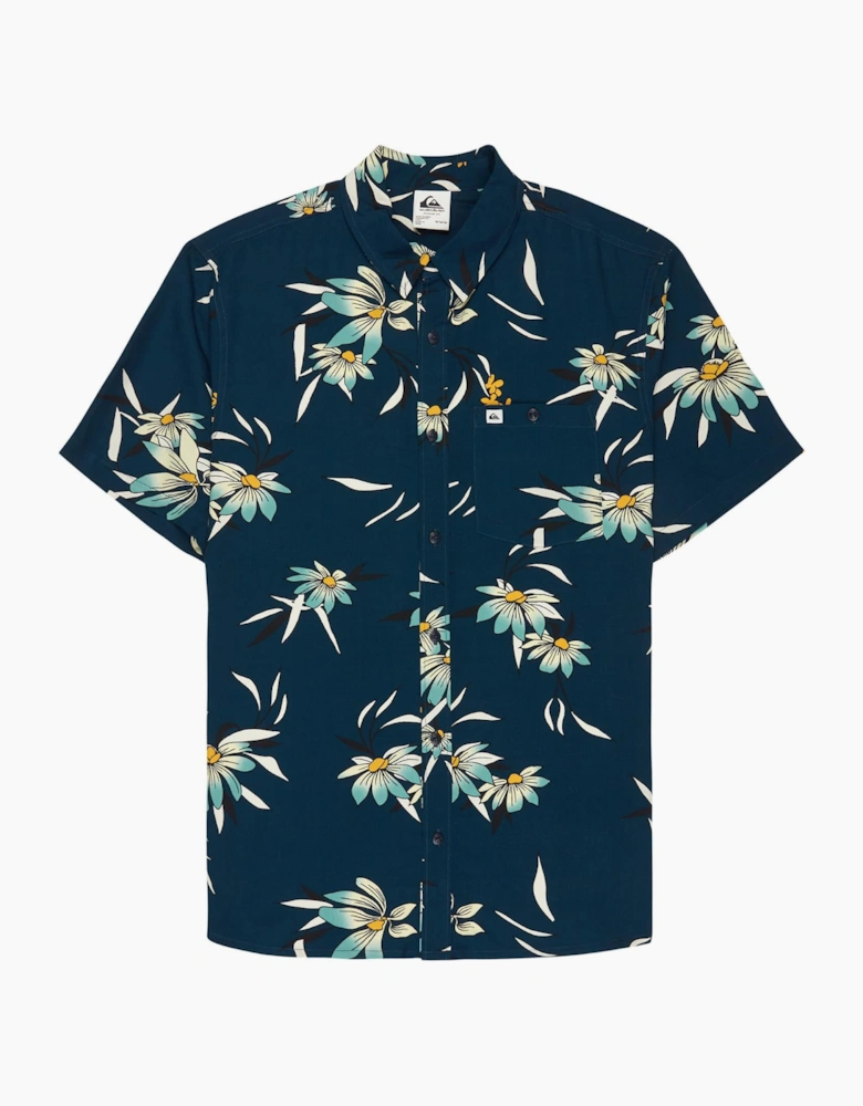 Quiksilver Mens Coastal Floral Short Sleeve Shirt