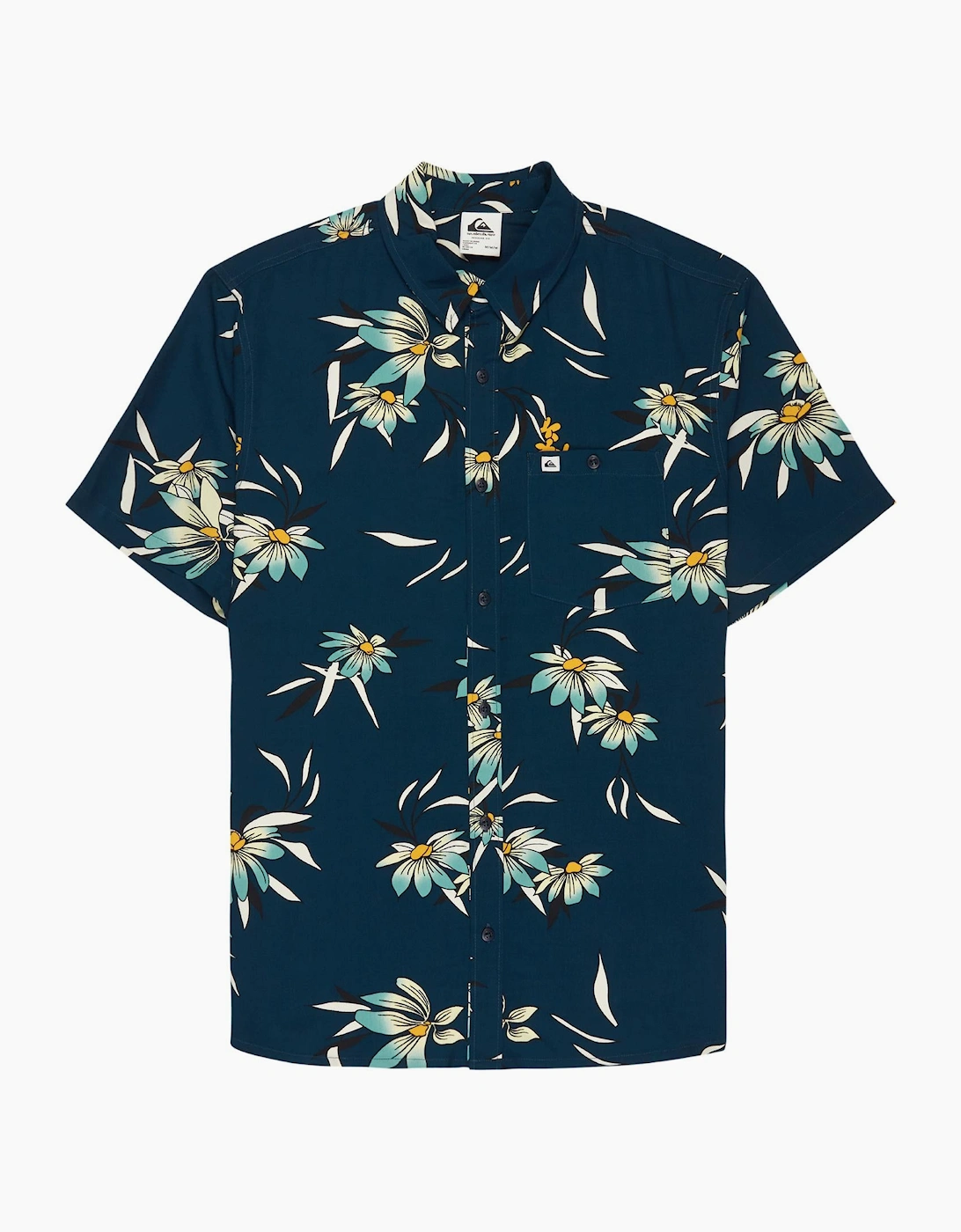 Quiksilver Mens Coastal Floral Short Sleeve Shirt, 2 of 1