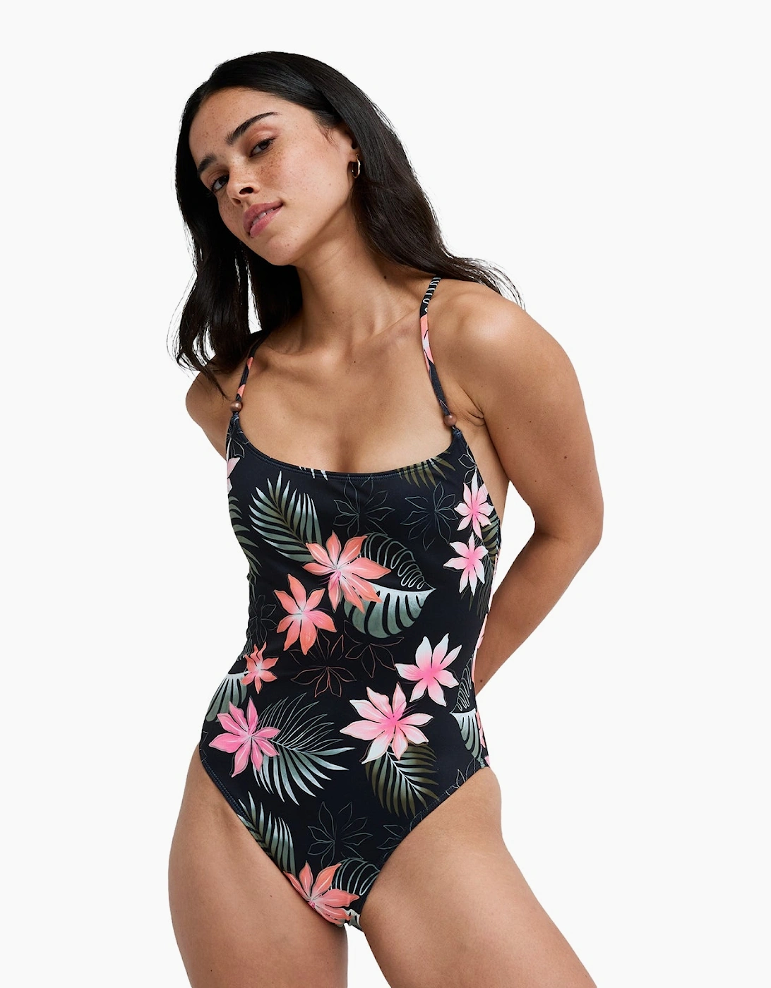 Roxy Womens Paradise Fleur One Piece Swimsuit, 2 of 1