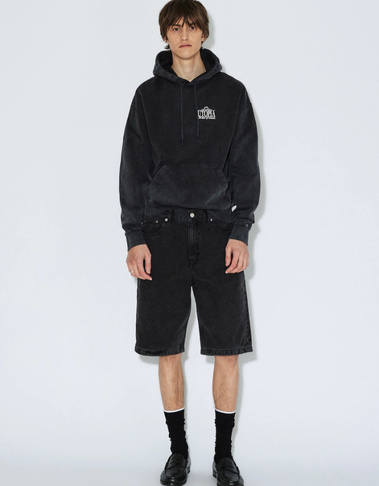 Omar Denim Shorts - Worn Black