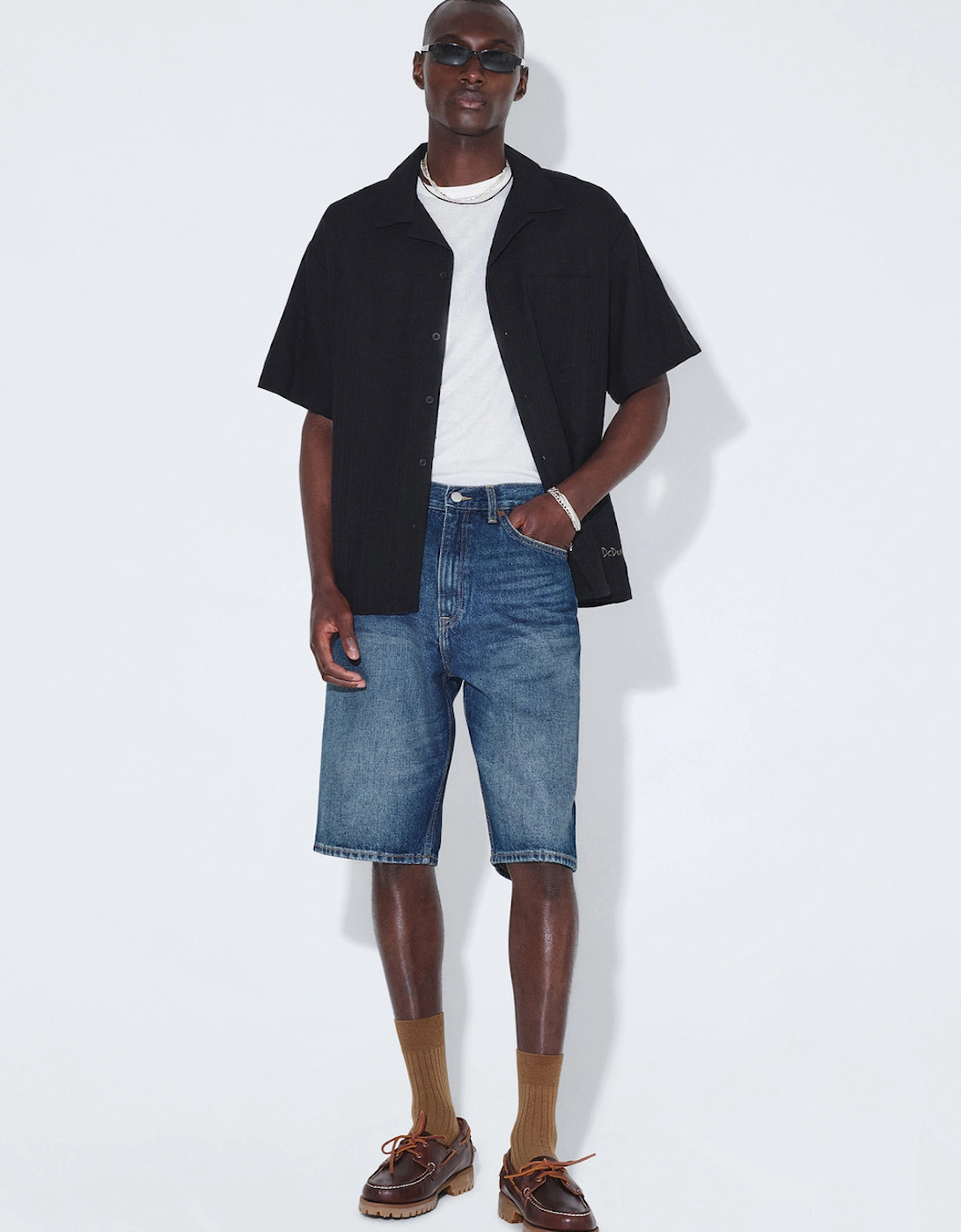 Omar Denim Shorts - Drift Sky Used