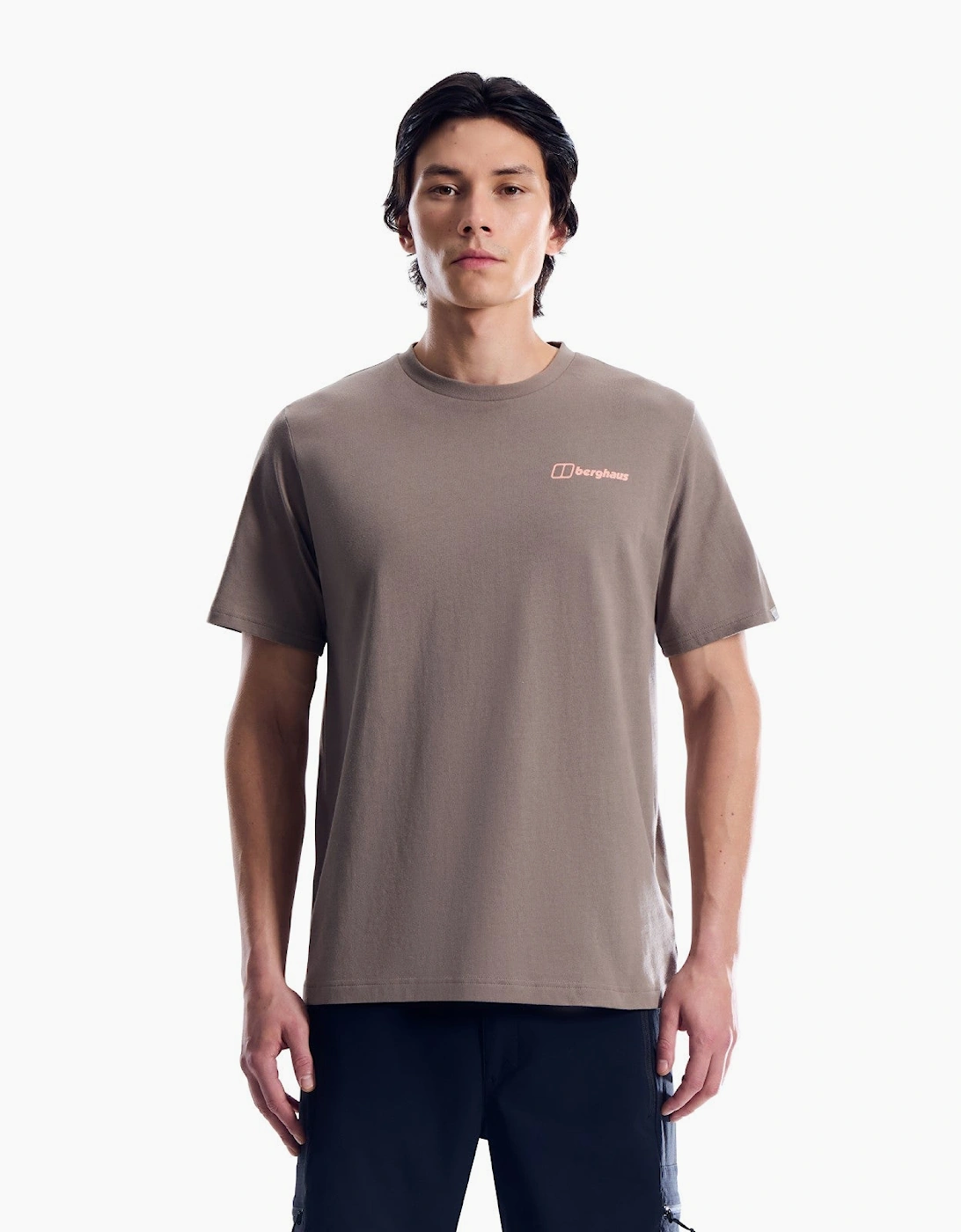 Berghaus Men's Grey Mtn Matrix Essential Short Sleeve T-Shirt - Size 42