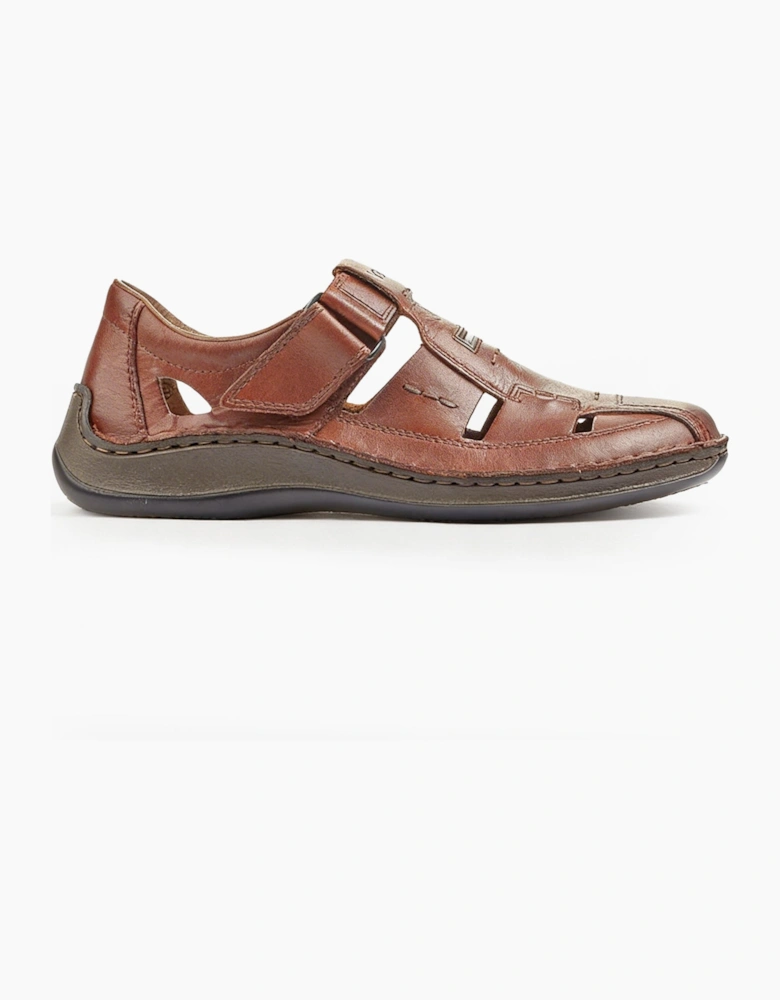 Rieker 05284 Mens Fisherman Sandals Brown